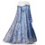AmzBarley Costume for Girls Halloween Princess Cosplay Fancy Dress Up Kids Role Play Outfits (Blue 078, 9-10Years)