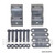 LIBRA Single Axle Trailer Spring Hanger Kit/AP Kits for Double Eye Leaf Springs 
