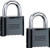 Master Lock 178D Set Your Own Combination Lock, 2 Pack, Black
