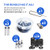 Compatible Expansion Pack for All Brands, Smart Keychain Accessories with Anti-Loosening System, Pack Included: 2 Screws, 4 Small + 2 Large Expansion Posts, sim Phone Opener, 20 PVC spacers