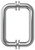 CRL 6" Chrome (BM Series) Tubular Back-To-Back Pull Handle