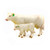 Little Buster Toys Charolais Cow and Calf Toys -- Farm Animal Toys Set Bundle