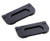 SamIdea 2-Pack Alloy Recessed Type Handle Flush Door Pull for Pocket Doors, Black Rustproof Recessed Finger Pulls for Sliding Doors, Cabinets, Drawers