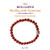 Aatm Natural Healing Gemstone Buddha Charm Bracelet (Red Jasper)