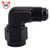 EVIL ENERGY 8AN Female to 8AN Male Flare 90 Degree Swivel Hose Fitting Adapter Aluminium Anodized Black