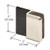CRL Polish Nickel Beveled Style Frameless Shower Door Stop - DSBEV1PN