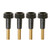 Saim 4Pcs On/Off Replacement Lamp Turn Knob Replacement with 1/2" Extensions Socket Knob Black