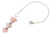 Aatm Natural Healing Rose Quartz 3 Pyramid Gemstone Pendulum