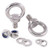 Glarks 8Pcs M16 Heavy Duty Screw Bolt  304 Stainless Steel Male Thread Machinery Shoulder Lifting Ring Eye Bolt with Lock Nuts Lock Washers Flat Washers Set