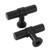 homdiy (10 Pack) Cabinet Knobs Black Drawer Knobs - HDT18BK Single Hole T Knobs Cabinet Hardware Modern Knobs for Kitchen Cabinets