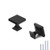 LONTAN Bathroom Cabinet Knobs Matte Black Cabinet Drawer Knobs - 6785BK Kitchen Cabinet Hardware Square Knobs for Cabinets, Cupboard, 1.1in Width, Pack of 25