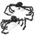 Vumdua Halloween Spider, 2 Pcs Halloween Giant Spider Set Realistic Scary Hairy Spider 5 Ft. for Halloween Outdoor and Indoor Decorations (Black)