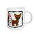3dRose I Love My Chihuahua Chocolate Tan Ceramic Mug, 11-Ounce