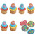 Peppa Pig Peppa and George Cupcake Toppers and Bonus Birthday Ring - 25 pieces