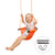 RedSwing Kids Swing, Tree Swing for Kids with Adjustable Ropes and Locking Carabiners, Hand-Knitting Rope Swing Seat Great for Tree, Outdoor Indoor, Playground, Backyard, Orange