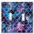 WIRESTER Double Gang Toggle Light Switch Plate/Wall Plate Cover - Mosaic Mermaid Scale