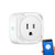 WiFi Smart Plug Socket Mini Wireless Outlet Compatible with Echo Alexa Google Home, Aigital Wi-Fi Plug with Remote Control and Timer Function, No Hub Required (10A Max Supported)