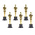 Gold Award Trophies, 6" Trophy Statues - Oscar Statues - Oscar Trophy Award for Party Celebrations, Ceremony, Appreciation Gift, Sport Awards, Olympic Academy Awards, Oscar Party Supplies, (Set of 6) Gold Award Trophies, 6" Trophy Statues - Oscar Statues - Oscar Trophy Award for Party Celebrations, Ceremony, Appreciation Gift, Sport Awards, Olympic Academy Awards, Oscar Party Supplies, (Set of 6)