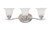 Volume Lighting Trinidad 3-Light Brushed Nickel Bathroom Vanity