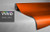 VViViD XPO Orange 3D Carbon Fiber Vinyl Wrap Roll with Air Release Technology (3ft x 5ft)