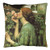 ArtVerse John William Waterhouse My Sweet Rose Pillow Cover (No Fill) - Poly Twill, 18 x 18, Green