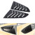 Side Window Louvers GT Lambo Style Quarter In Matte Black fits for Mustang 2015 2016 2017 2018 2019 2020