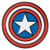 Ata-Boy Marvel Comics Captain America Shield 1" Full Color Enamel Pin