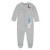 Levi's Baby Girls Long Sleeve Footed Coverall, Light Grey Heather, 0/3M