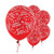 Birthday Confetti Red Latex Balloons | Pack of 6 | Party Decor