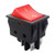 DaierTek 5Pcs DPST 4 Pin Rocker Switch 220V Red Light Toggle Switch ON Off 16A 250VAC 20A 125VAC for Boat Car Motorcycle Household Appliances