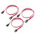 Cable Matters 3-Pack Straight SATA III 6.0 Gbps SATA Cable (SATA 3 Cable) Red - 18 Inches