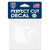 WinCraft NCAA Louisville Cardinals 4x4 Perfect Cut White Decal, One Size, Team Color