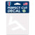 WinCraft NCAA Virginia Tech Hokies 4x4 Perfect Cut White Decal, One Size, Team Color