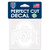WinCraft NCAA Ohio State Buckeyes 4x4 Perfect Cut White Decal, One Size, Team Color