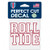 NCAA Alabama Crimson Tide Roll Tide 4"x4" Die Cut Decal