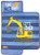 Jay Franco Blippi Truck Stripes Nap Mat - Built-in Pillow and Blanket - Super Soft Microfiber Kids'/Toddler/Children's Bedding, Ages 3-5 (Official Blippi Product)