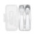 OXO TOT On-The-Go Fork/Spoon Set with Carrying Case, Navy