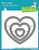 Lawn Fawn Lf1563 Outside In Stitched Heart Stackables Custom Craft Die Set