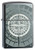 Zippo Compass Black Ice Pocket Lighter, Antique Silver, One Size