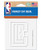 WinCraft NBA Los Angeles LA Clippers 4"x4" inch White Decal Sticker