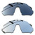 SEEABLE Premium Polarized Mirror Replacement Lenses for Oakley Flight Jacket OO9401 Sunglasses - Black Chrome Mirror+Silver Mirror