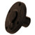 Scotty #344-BK Round Flush Deck Mounting Bracket Black Sealed Bottom with Rain Cap