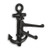 Abbott Collection Cast Iron Anchor Swing Hook, Black