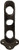 Abbott Collection Cast Iron Flag Pole Wall Holder, Brown (Small)
