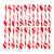 Wilton Peppermint-Flavored Candy Cane Candy Spoons, 4-Pack