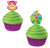 Wilton Cupcake Picks - Jungle Pals - Monkey/Giraffe