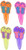 Oasis Supply Colorful Flip Flop Cupcake Decorating Topper Picks, 24 count