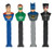 Various DC Comic Character Pez Despensers, Includes (1) assorted PEZ dispenser