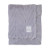 Cuddle Me Luxury Plush Chevron Blanket with Matte Satin Border, Grey