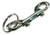 Lucky Line 3-1/2" Double Ended Bolt Snap, Nickel-Plated Zinc with 1-1/2" Split Key Ring (44901)